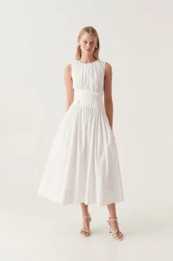 Agatha Knot Waist Midi Dress