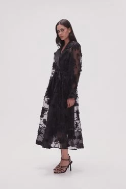 Ursula Trench Coat Dress -Aje 23SS5431 BLK 3