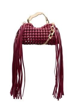 Weave Micro Fringe Frame Bag