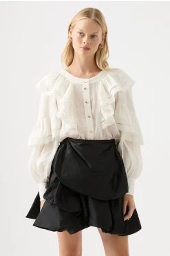 Zoe Ruffle Blouse