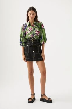 Palms Blouse -Aje 23SU1106 NATGUMFLO 3