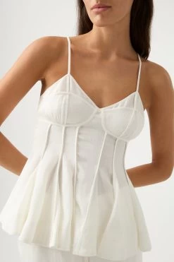 Evangeline Flared Camisole Top 10 Evangeline Flared Camisole Top -Aje 23SU1109 IVRY 5