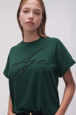 Circadian Coil Logo Tee -Aje 23SU1123 FRST GRN 4