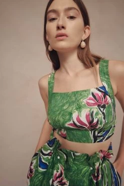 Eden Tie Back Top 11 Eden Tie Back Top -Aje 23SU1170 NATGUMFLO 1