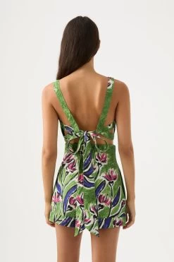 Eden Tie Back Top 10 Eden Tie Back Top -Aje 23SU1170 NATGUMFLO 5