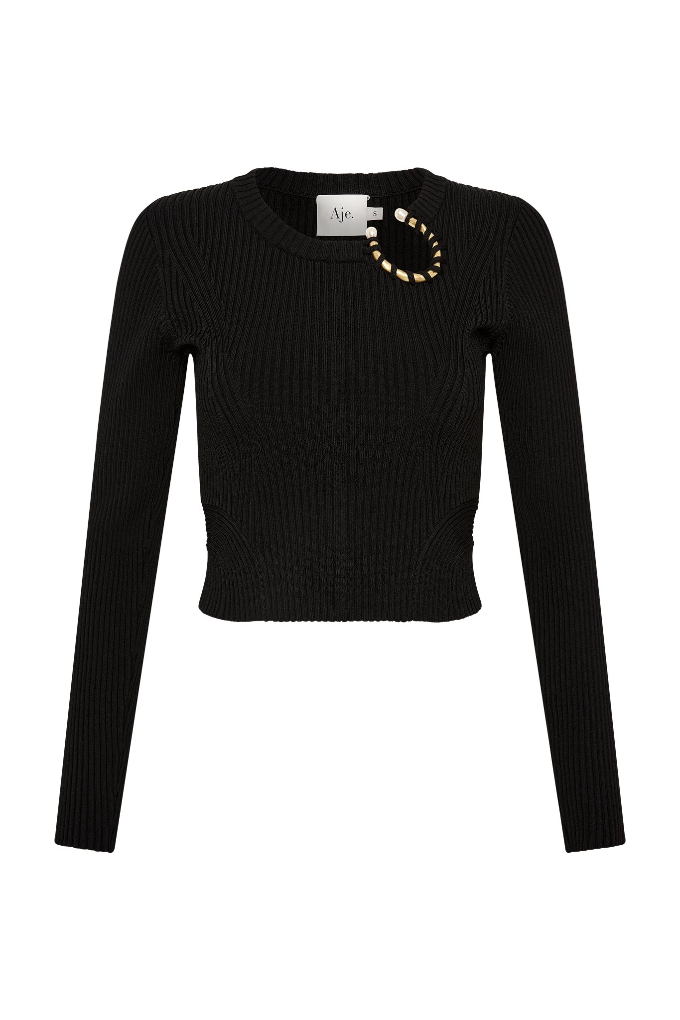 Crescent Knit Crop Top 2 Crescent Knit Crop Top - Image 2