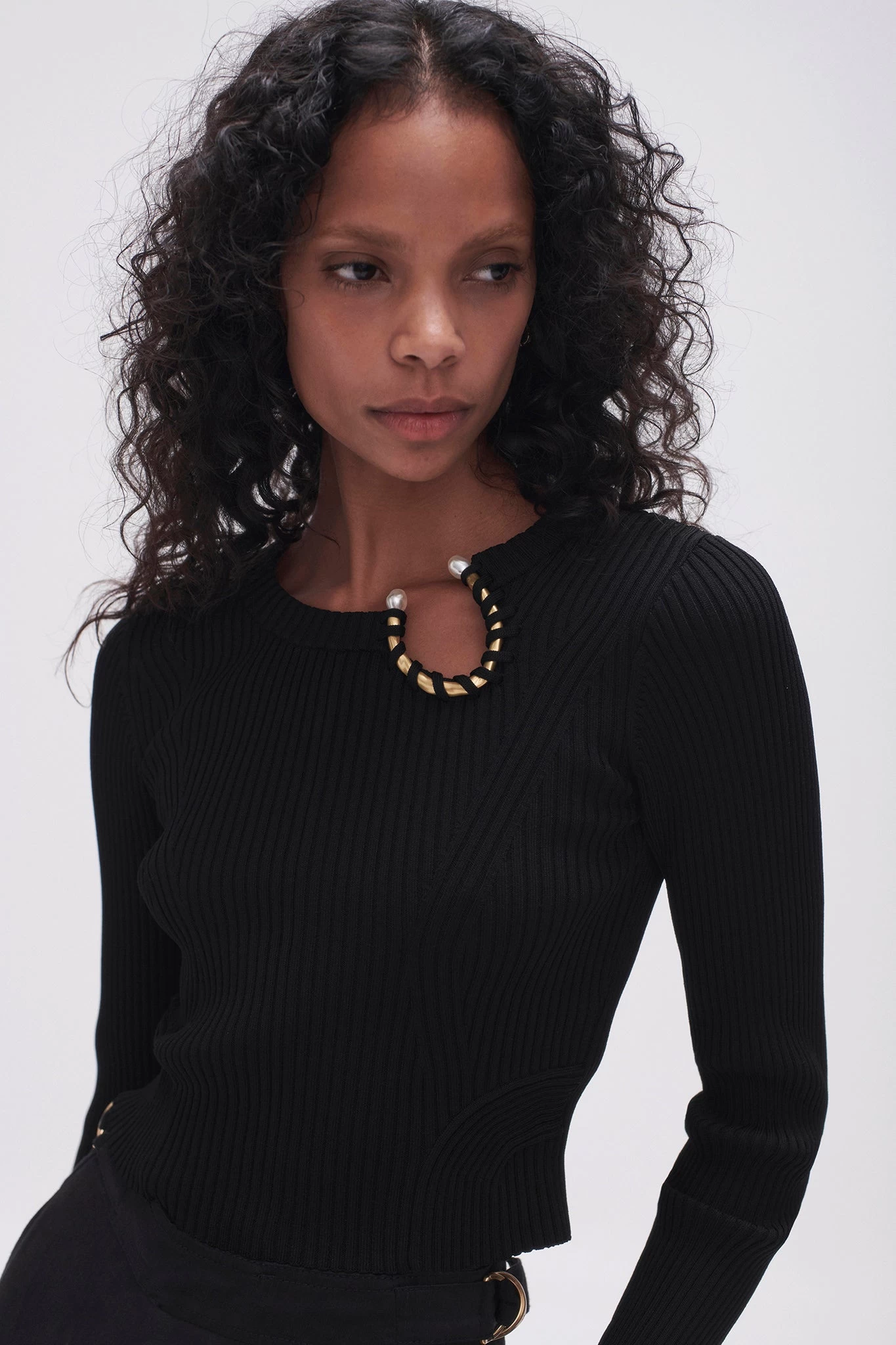 Crescent Knit Crop Top 4 Crescent Knit Crop Top - Image 4