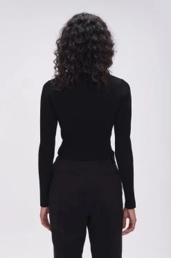 Crescent Knit Crop Top 12 Crescent Knit Crop Top -Aje 23SU1237 BLK 6