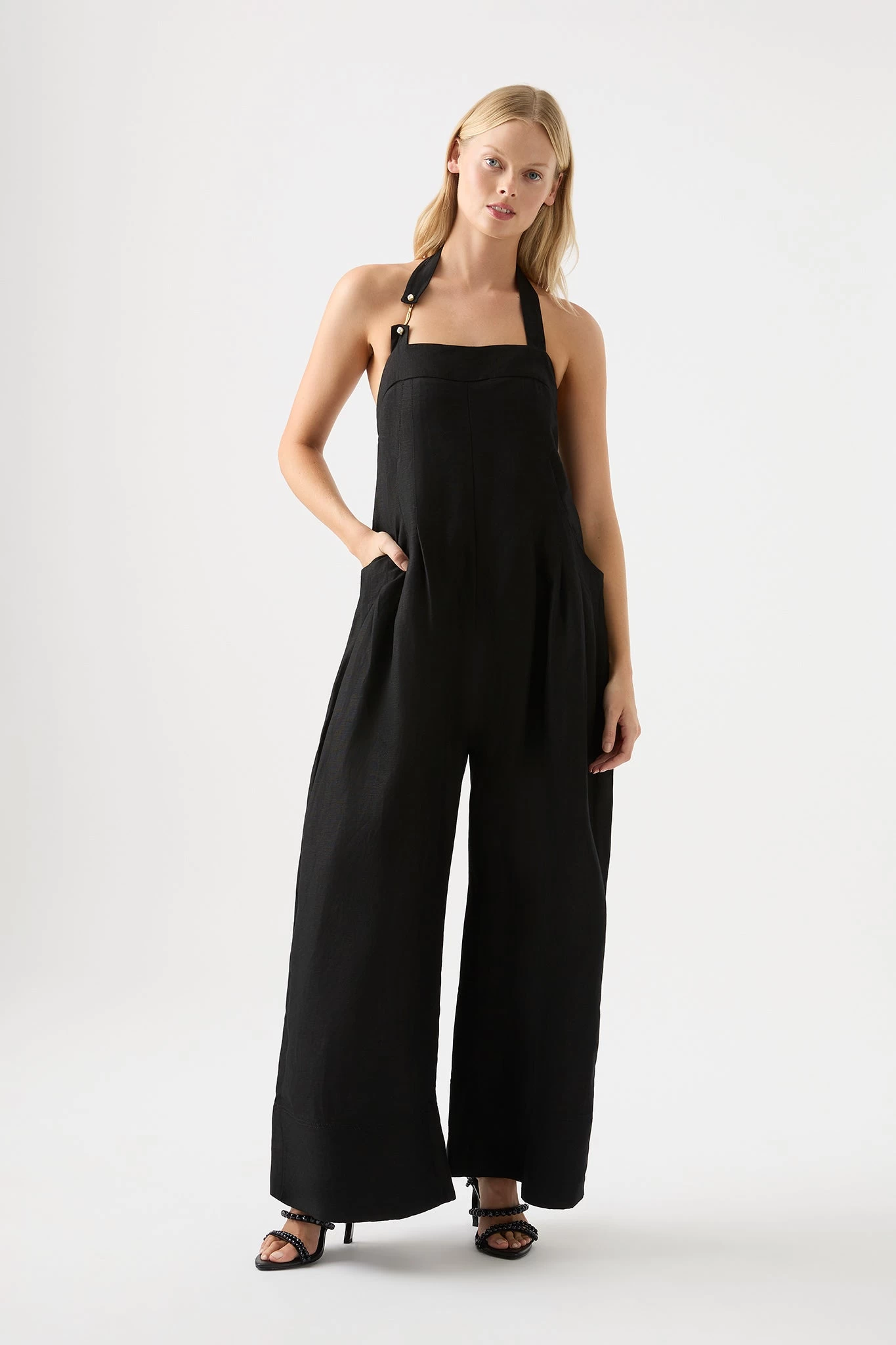 Neo Pleated Halter Jumpsuit 1 Neo Pleated Halter Jumpsuit