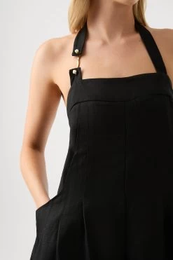 Neo Pleated Halter Jumpsuit 8 Neo Pleated Halter Jumpsuit -Aje 23SU3013 BLK 4
