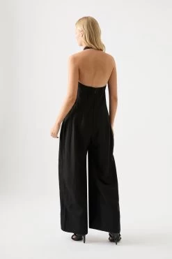 Neo Pleated Halter Jumpsuit 9 Neo Pleated Halter Jumpsuit -Aje 23SU3013 BLK 5