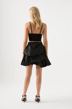 Daybreak Mini Skirt -Aje 23SU4075 BLK 5