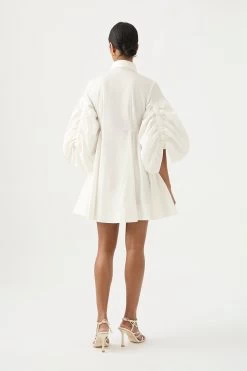 Utopia Drawstring Mini Dress 9 Utopia Drawstring Mini Dress -Aje 23SU5043 IVRY 5