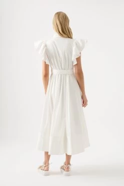Kindred Frill Midi Dress -Aje 23SU5121 IVRY 6 89611b2f 0af9 4456 bfeb 4da42b03b68d