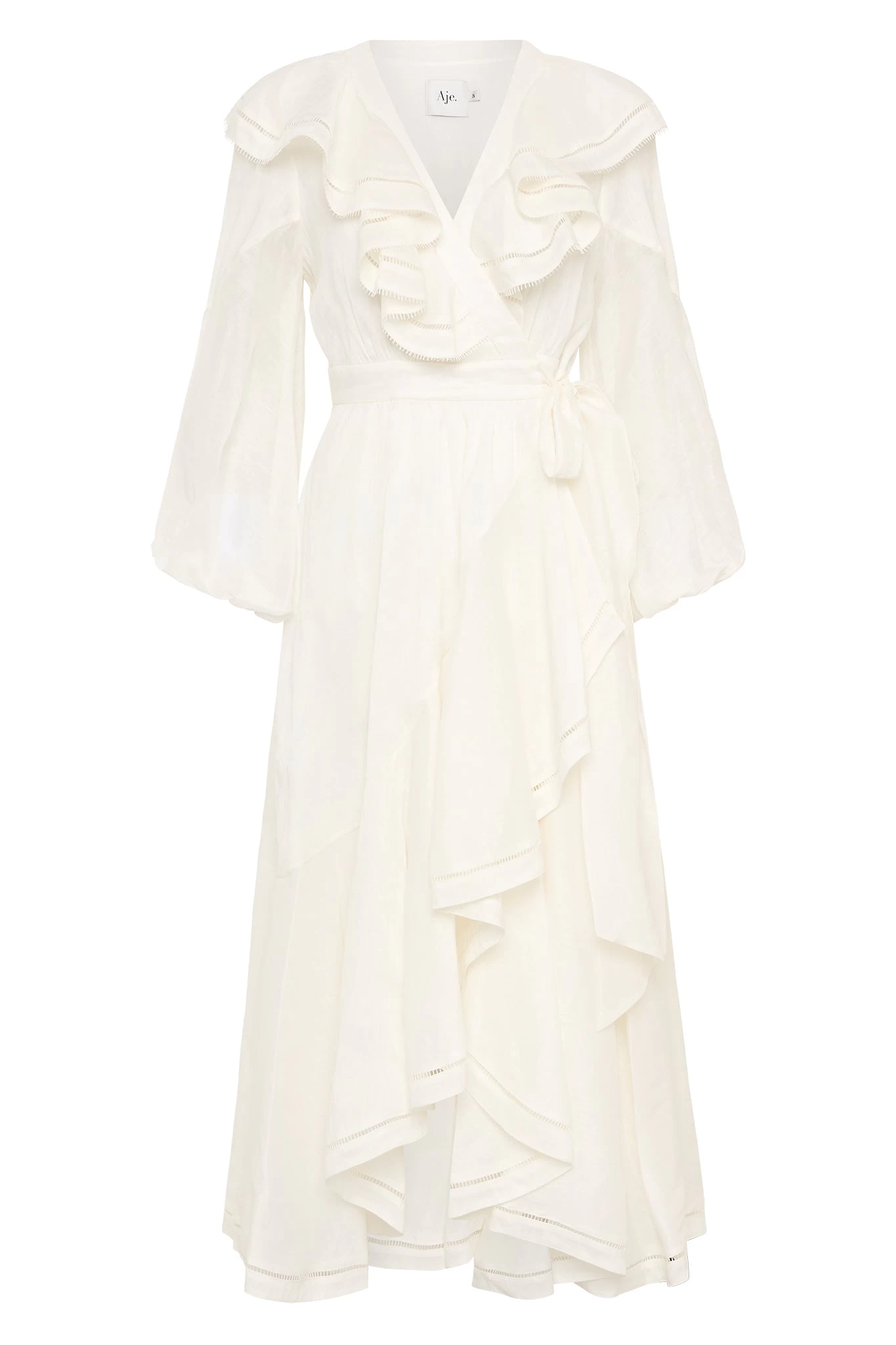 Zoe Ruffle Wrap Midi Dress 2 Zoe Ruffle Wrap Midi Dress - Image 2