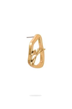 Aje Signature Logo Earring -Aje 23SU9039 GLD 3