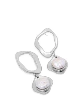 Iris Ring Pearl Drop Earring -Aje 23SU9041 SILV PRL 4