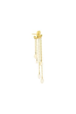 Estella Pearl Drop Earrings -Aje 23SU9053 GLD 3