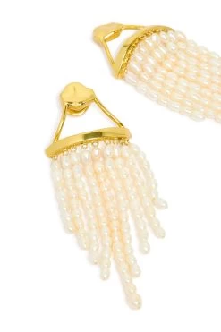 Daydream Pearl Cascade Earring -Aje 23SU9055 GLD 4
