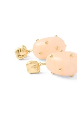 Helena Stone Drop Studs -Aje 23SU9056 GLD BLSH 4