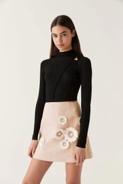 Wave Hardware Rib Knit -Aje 24RE1418 BLK 4