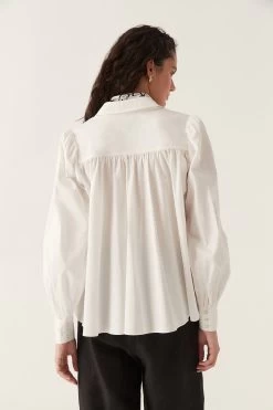 Chloe Scarf Blouse 10 Chloe Scarf Blouse -Aje 24RE1436 IVRY BLK 5