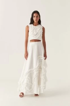 Aurelia Frill Shell Top -Aje 24RE1498 IVRY 3