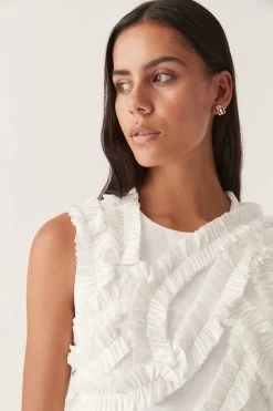 Aurelia Frill Shell Top -Aje 24RE1498 IVRY 4