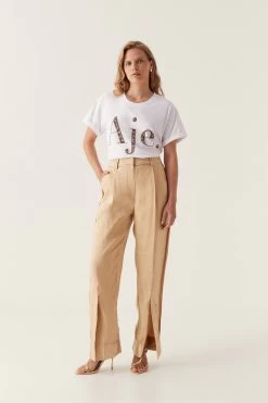 Exploration Embellished Tee -Aje 24RE1504 WHT GLD 6