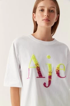 Calypso Ombre Sequin Logo Tee