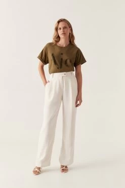 Karma Embellished Tee -Aje 24RE1506 DP OLV 3