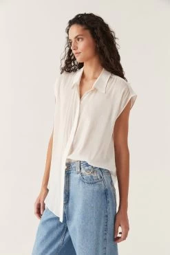 Solana Sleeveless Shirt 11 Solana Sleeveless Shirt -Aje 24RE1524 IVRY 1542