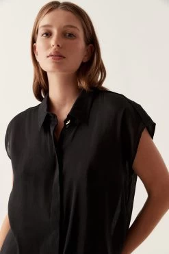 Solana Oversized Shirt -Aje 24RE1524 BLK 4