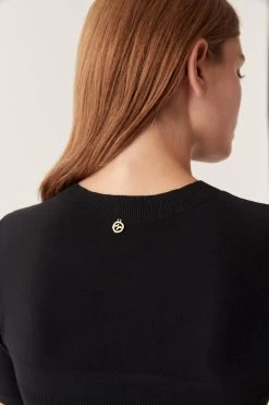 Edita Knitted Bustier Crop Top -Aje 24RE1555 BLK 4