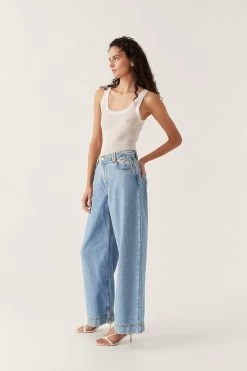 Aje X Outland Jeans -Aje 24RE3115 COAST BLU 5