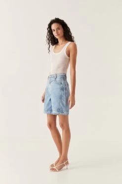 Aje X Outland Denim Bermuda Short -Aje 24RE3116 COAST BLU 6