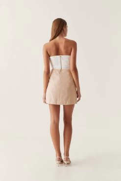 Dorothy Flower Mini Skirt -Aje 24RE4119 IVRY NAT 7