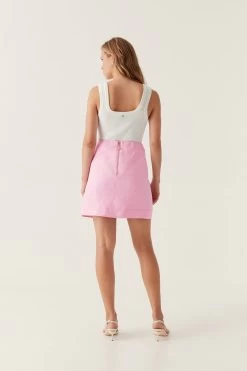 Illusion Mini Skirt -Aje 24RE4120 BON PNK 5
