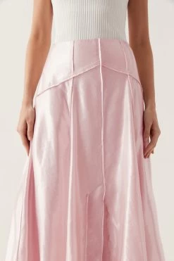 Kineta Midi Skirt -Aje 24RE4147 SO PNK 4