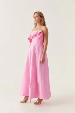 Shallows Strapless Gown -Aje 24RE5371 BON PNK 3