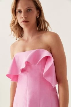 Shallows Strapless Gown -Aje 24RE5371 BON PNK 4