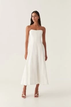 Vibration Jacquard Midi Dress