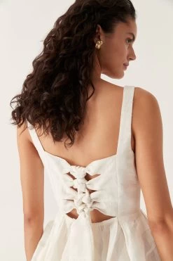 Sophia Braided Mini Dress 8 Sophia Braided Mini Dress -Aje 24RE5516 IVRY 0891