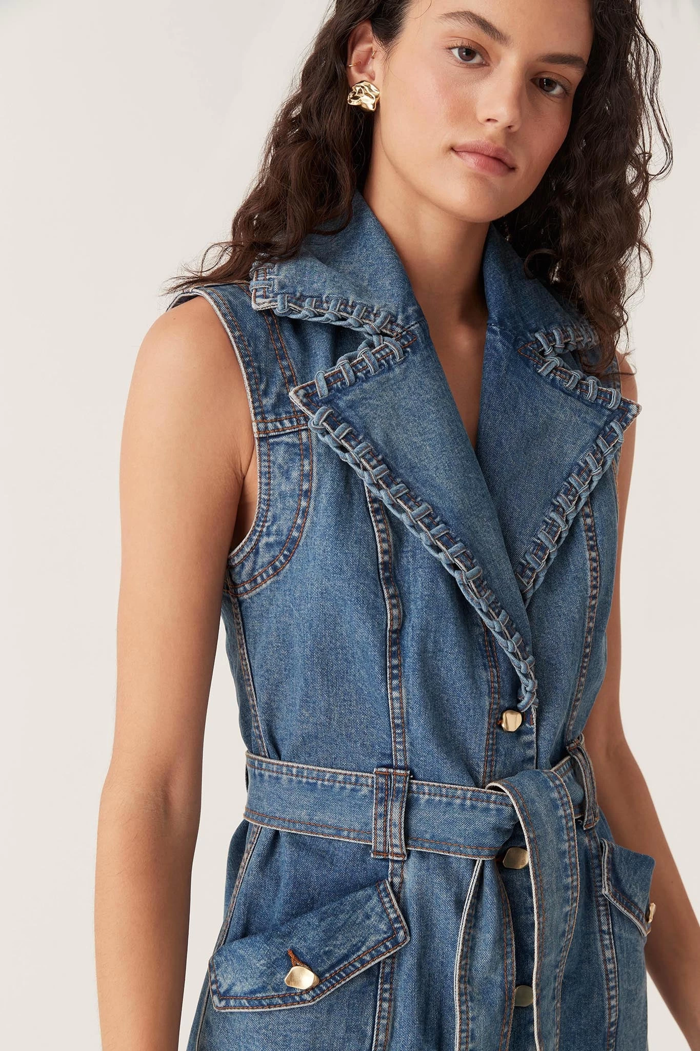 Balance Denim Mini Dress 4 Balance Denim Mini Dress - Image 4