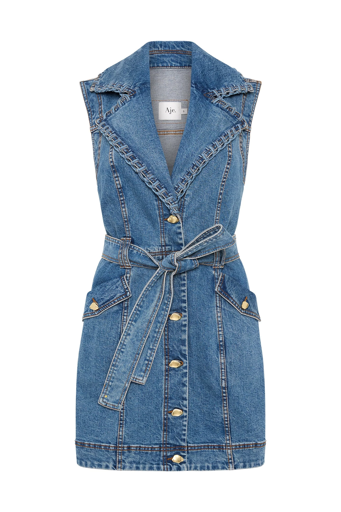 Balance Denim Mini Dress 2 Balance Denim Mini Dress - Image 2