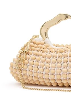 Valerie Beaded Frame Clutch -Aje 24RE6021 WHT NAT 4