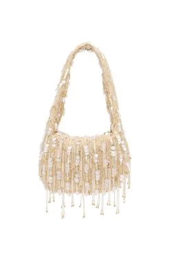 Temperance Scrunch Sequin Bag -Aje 24RE6166 GLD 5