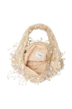 Temperance Scrunch Sequin Bag -Aje 24RE6166 GLD 6