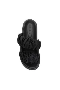 Arden Ruffle Platform Slide -Aje 24RE7075 BLK 3