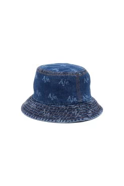 Jette Denim Bucket Hat -Aje 24RE8189 LOGO WASH 3